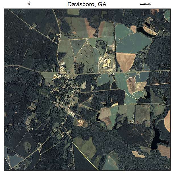 Davisboro, GA air photo map