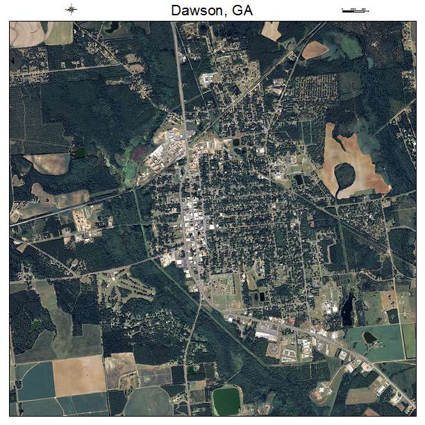 Dawson, GA air photo map