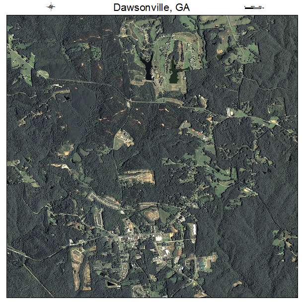 Dawsonville, GA air photo map