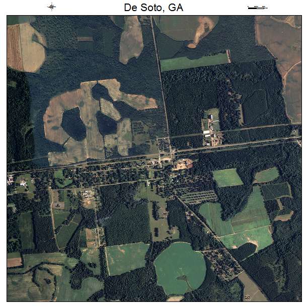 De Soto, GA air photo map