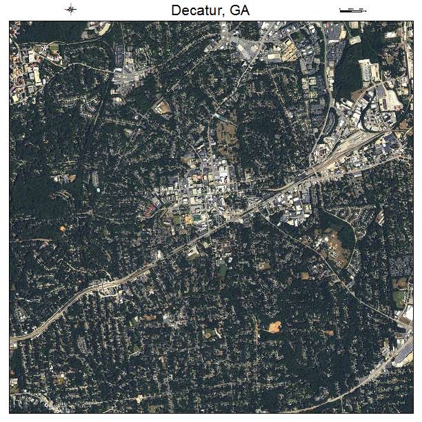 Decatur, GA air photo map