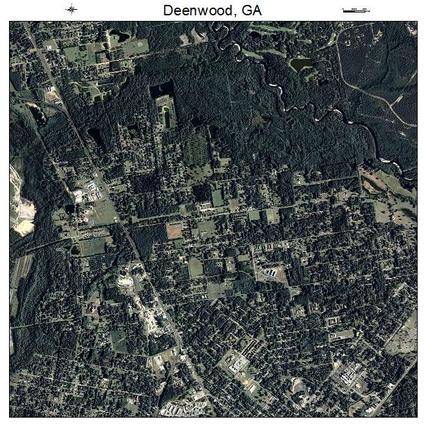 Deenwood, GA air photo map