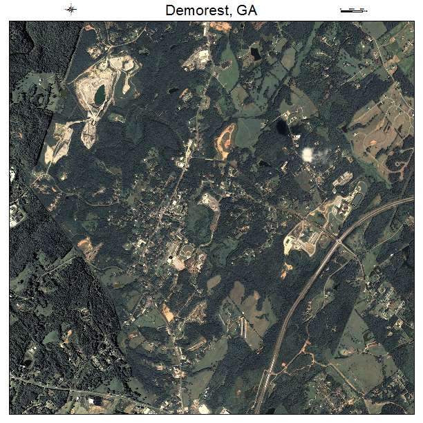 Demorest, GA air photo map