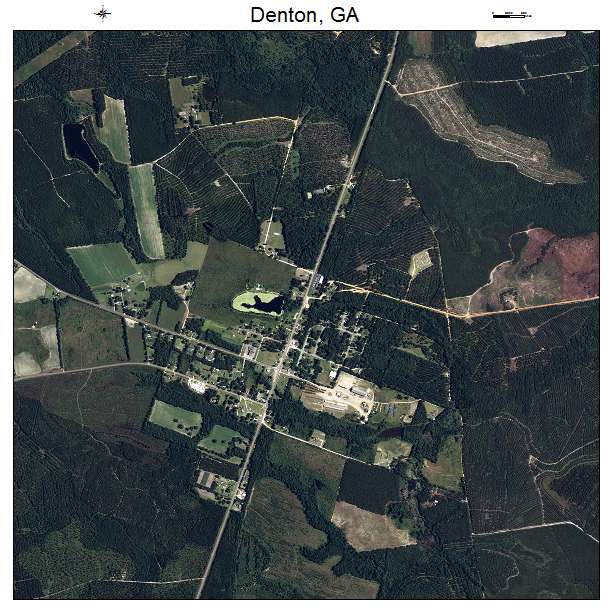 Denton, GA air photo map