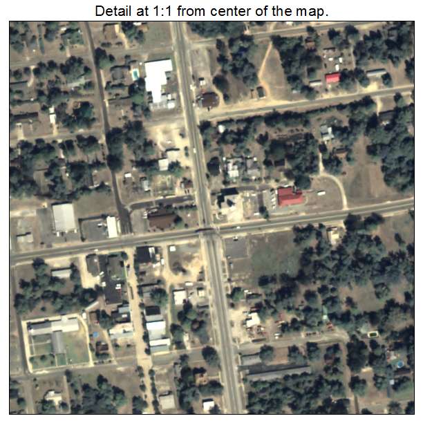 Abbeville, Georgia aerial imagery detail