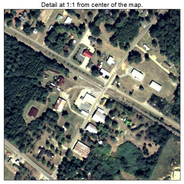 Allentown, Georgia aerial imagery detail