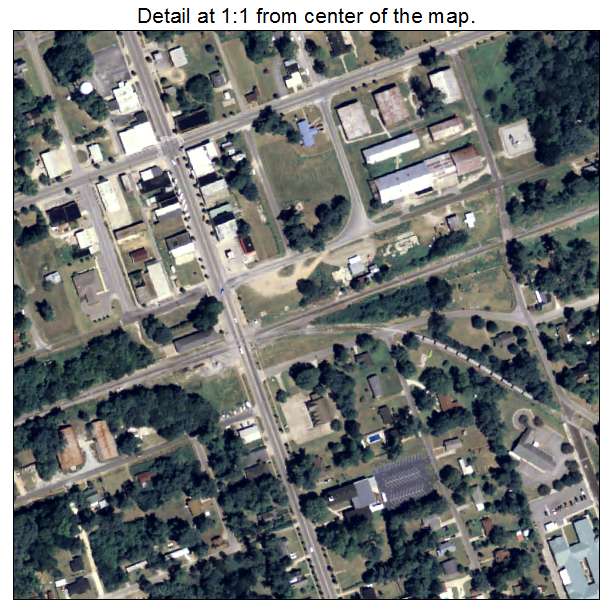 Arlington, Georgia aerial imagery detail