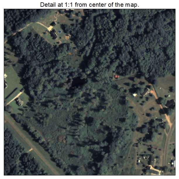 Arnoldsville, Georgia aerial imagery detail