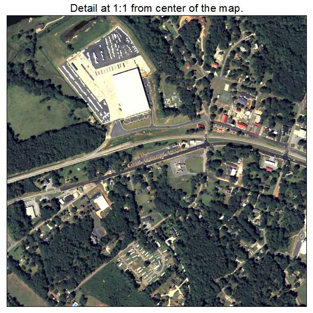 Auburn, Georgia aerial imagery detail