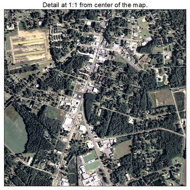 Baxley, Georgia aerial imagery detail