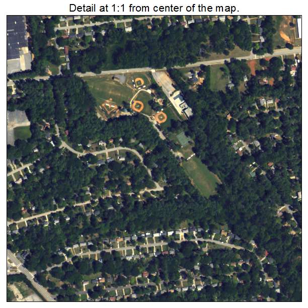 Belvedere Park, Georgia aerial imagery detail
