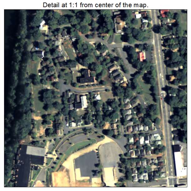 Bibb City, Georgia aerial imagery detail