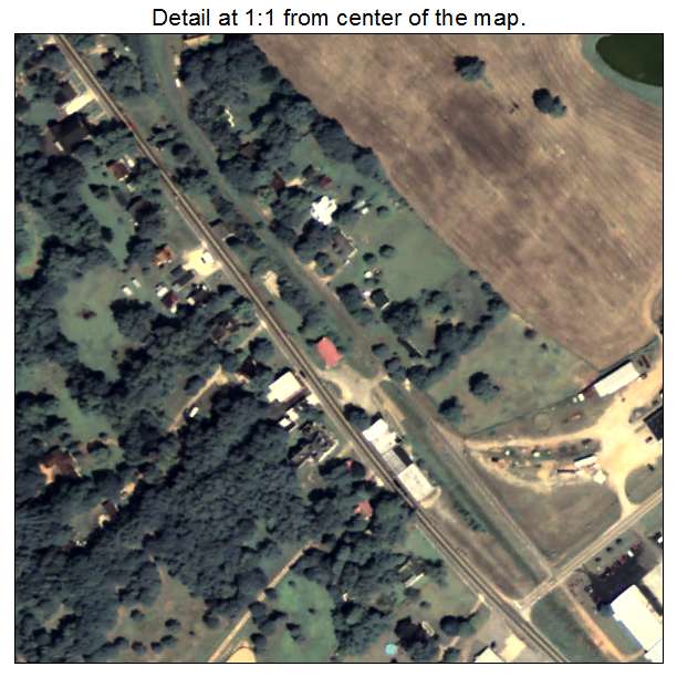 Bishop, Georgia aerial imagery detail