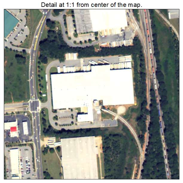 Blacksville, Georgia aerial imagery detail