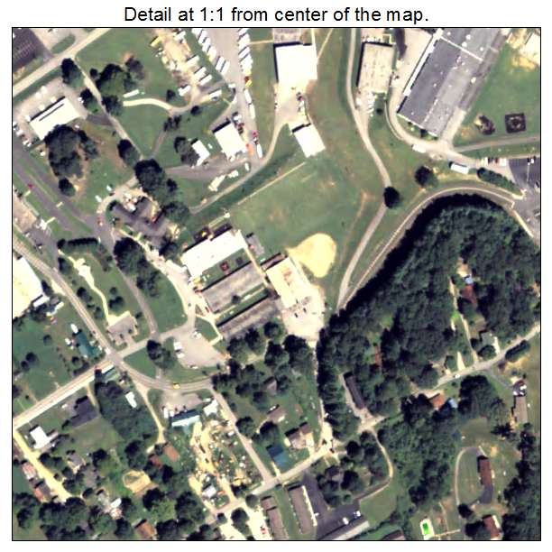Blairsville, Georgia aerial imagery detail