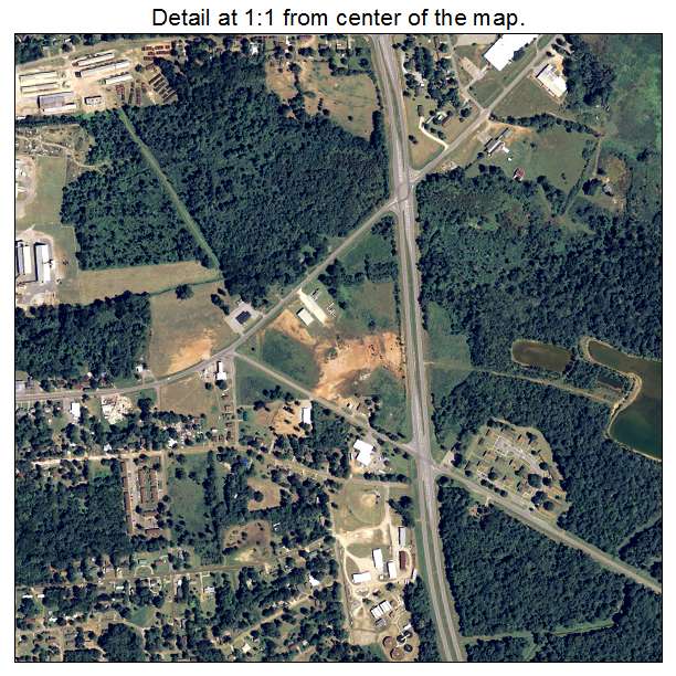 Blakely, Georgia aerial imagery detail