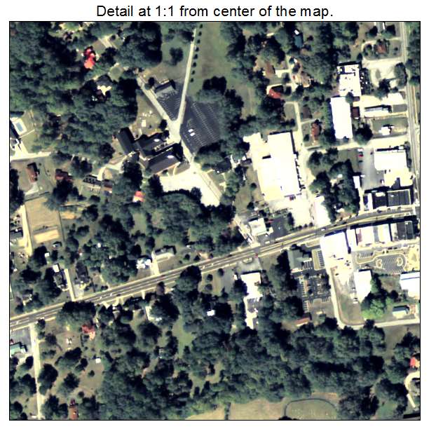 Bowdon, Georgia aerial imagery detail