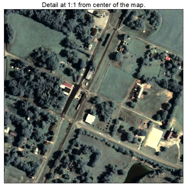 Bowersville, Georgia aerial imagery detail