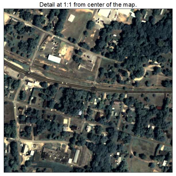 Bowman, Georgia aerial imagery detail