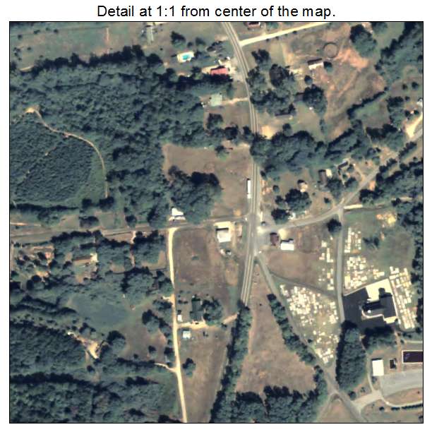 Caraquet, Georgia aerial imagery detail