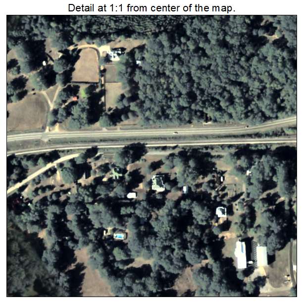 Carlton, Georgia aerial imagery detail