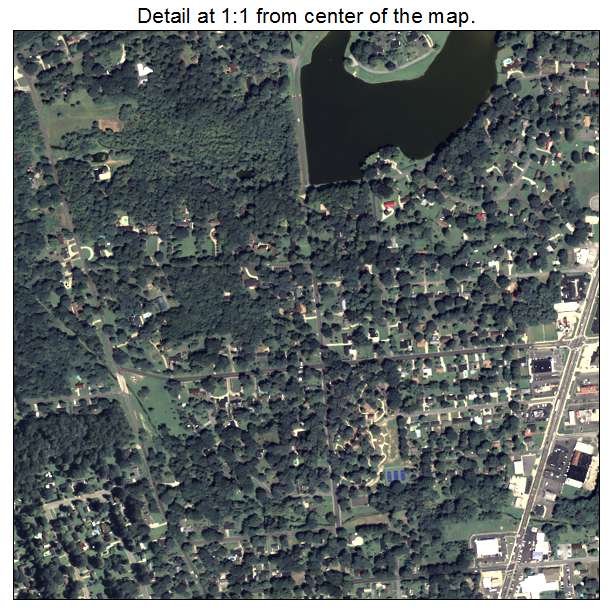 Cedartown, Georgia aerial imagery detail