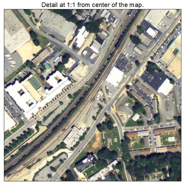 Chamblee, Georgia aerial imagery detail