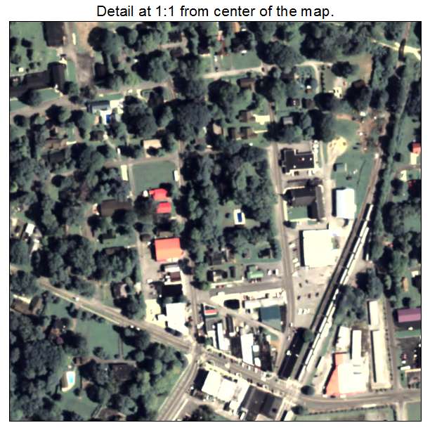 Chickamauga, Georgia aerial imagery detail