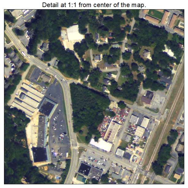 Clarkston, Georgia aerial imagery detail