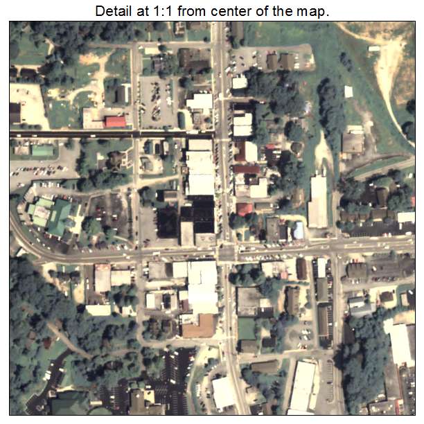 Clayton, Georgia aerial imagery detail