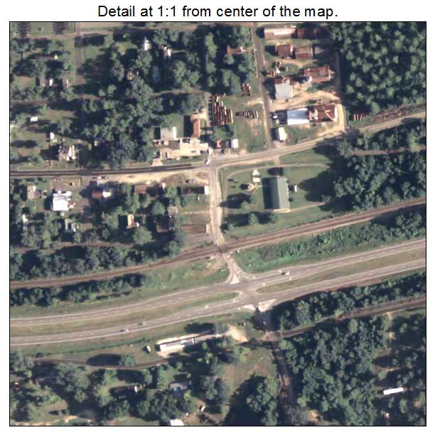 Climax, Georgia aerial imagery detail