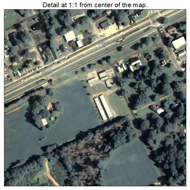 Colbert, Georgia aerial imagery detail