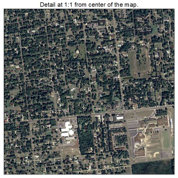 Cordele, Georgia aerial imagery detail