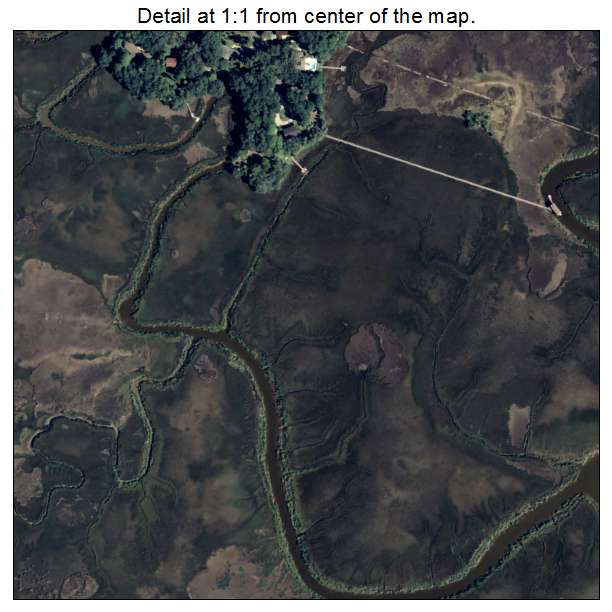 Country Club Estates, Georgia aerial imagery detail