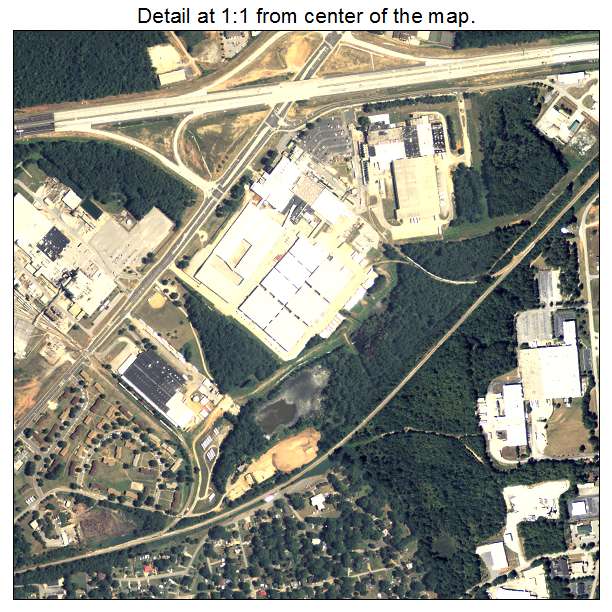 Covington, Georgia aerial imagery detail
