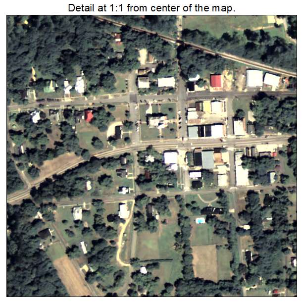 Crawfordville, Georgia aerial imagery detail