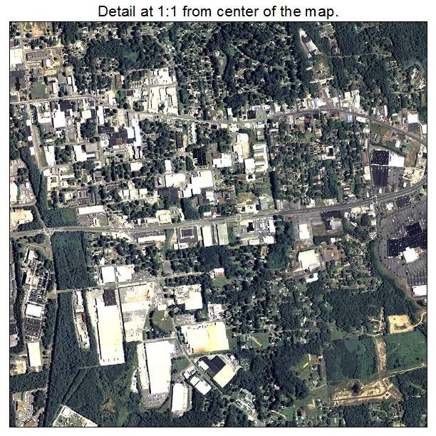 Dalton, Georgia aerial imagery detail