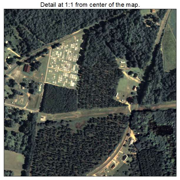 Davisboro, Georgia aerial imagery detail