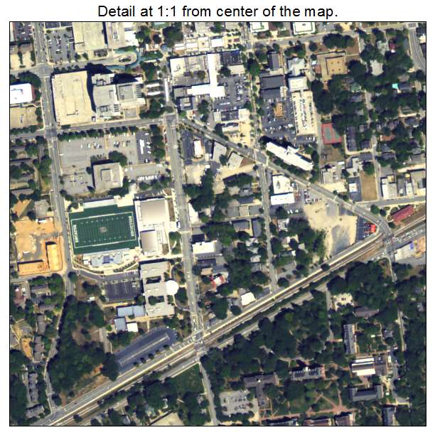 Decatur, Georgia aerial imagery detail