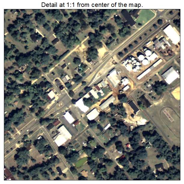 Dexter, Georgia aerial imagery detail