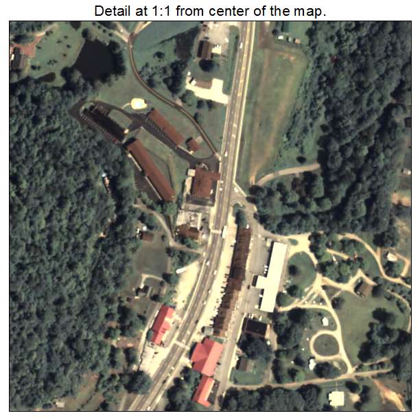 Dillard, Georgia aerial imagery detail