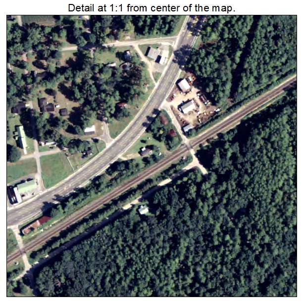 Du Pont, Georgia aerial imagery detail