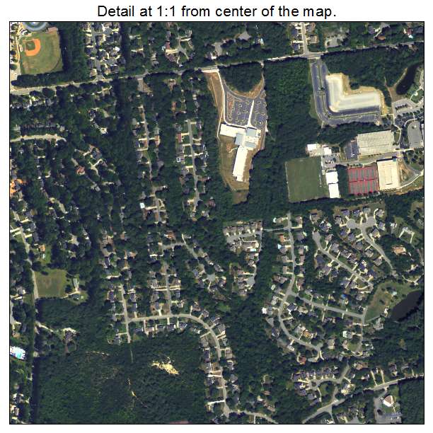 Dunwoody, Georgia aerial imagery detail
