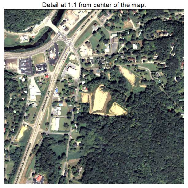East Ellijay, Georgia aerial imagery detail