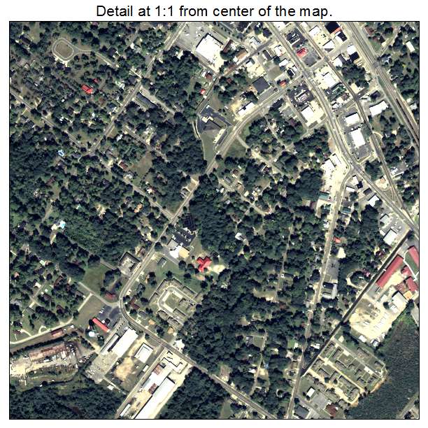 Eastman, Georgia aerial imagery detail