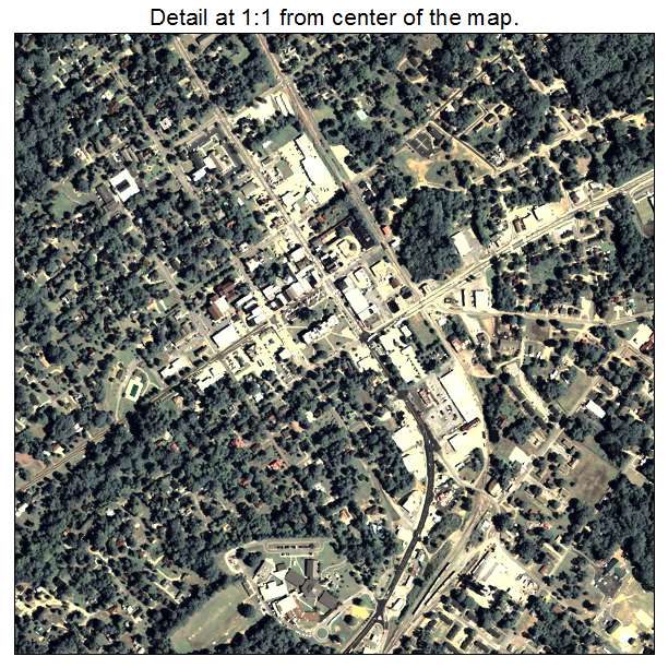 Eatonton, Georgia aerial imagery detail