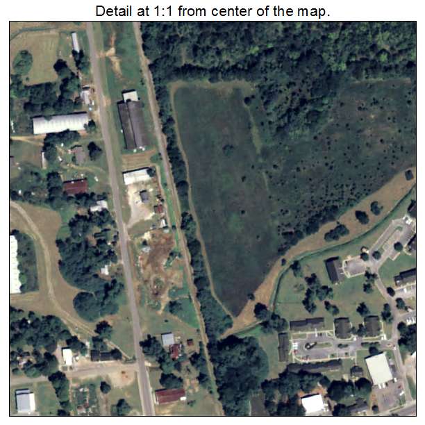 Edison, Georgia aerial imagery detail