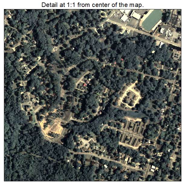 Elberton, Georgia aerial imagery detail