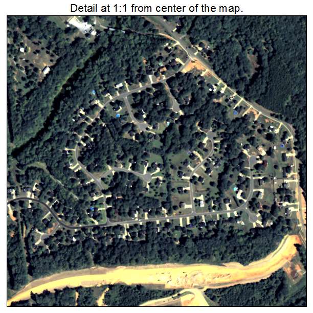 Euharlee, Georgia aerial imagery detail