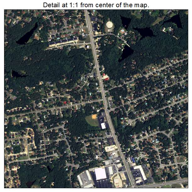 Evans, Georgia aerial imagery detail